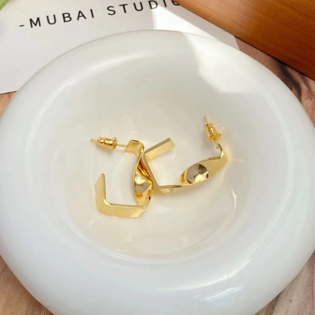 HEFY/HEFY 铜合金耳饰 个性小众简约ins冷淡风E226