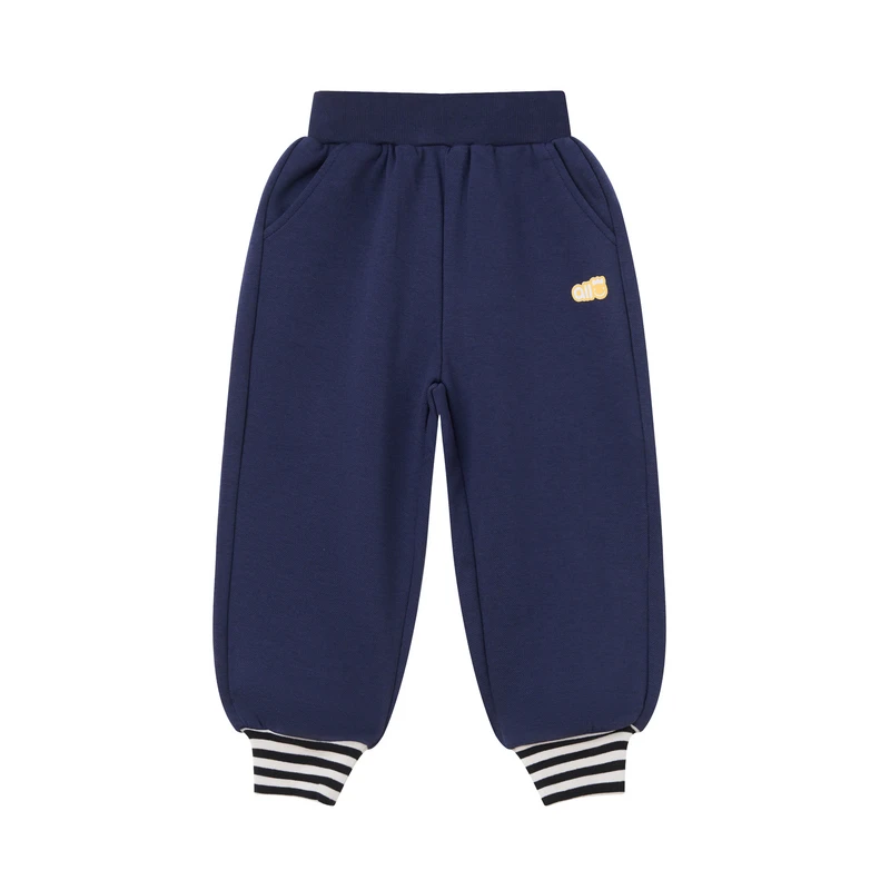 阿路和如男童裤子2024秋冬新款儿童男宝宝运动束脚休闲裤下装长裤