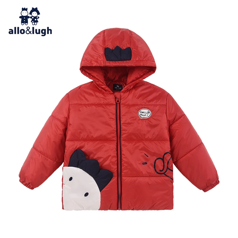 【商场同款】阿路和如童装冬男童羽绒服藏青色简约保暖外套中大童