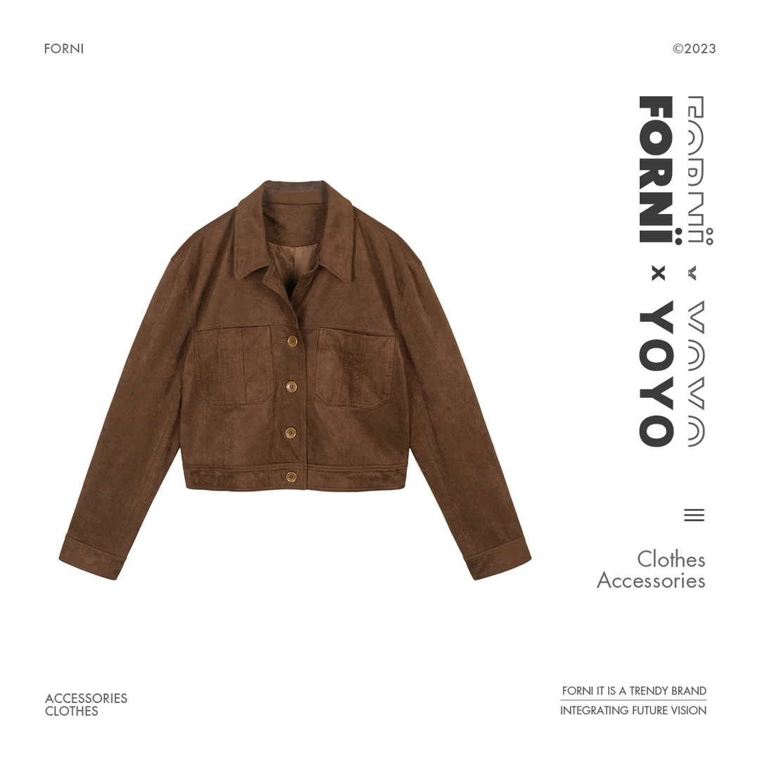 FORNI x YOYO  前卫都市 经典复古气质休闲高级感口袋外套