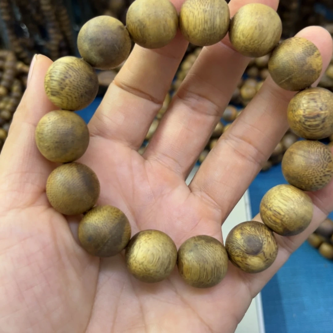 【闪购商品】沉香手串糖结金丝油1.4单圈11.4克