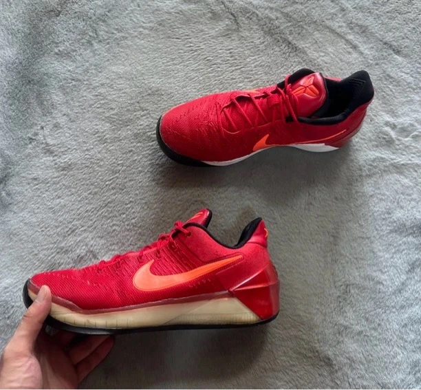 42.5码 Nike 科比ad大学红 95新 鞋底磨损小 鞋面新 中古篮球鞋