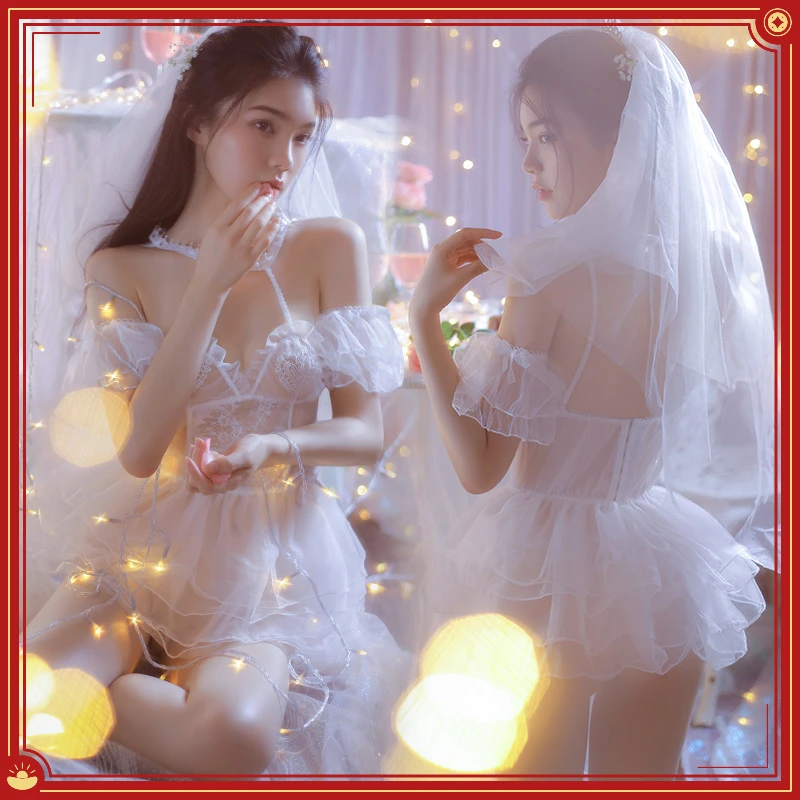 成人情调性感睡衣新娘装女制服角色扮演蕾丝甜美公主趣味内衣套装