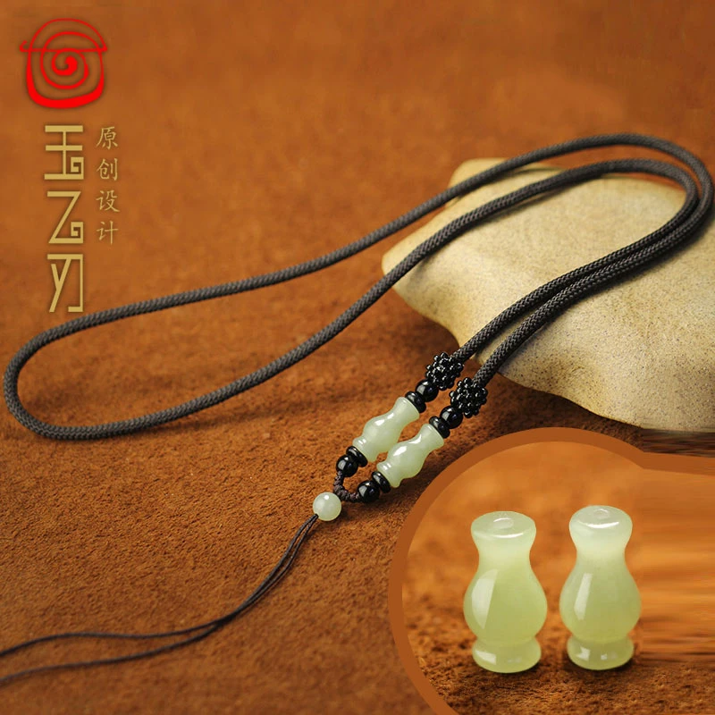 玉乙刃 非金属布艺项链 挂绳手工编织时尚挂脖挂坠吊坠平安扣吊绳