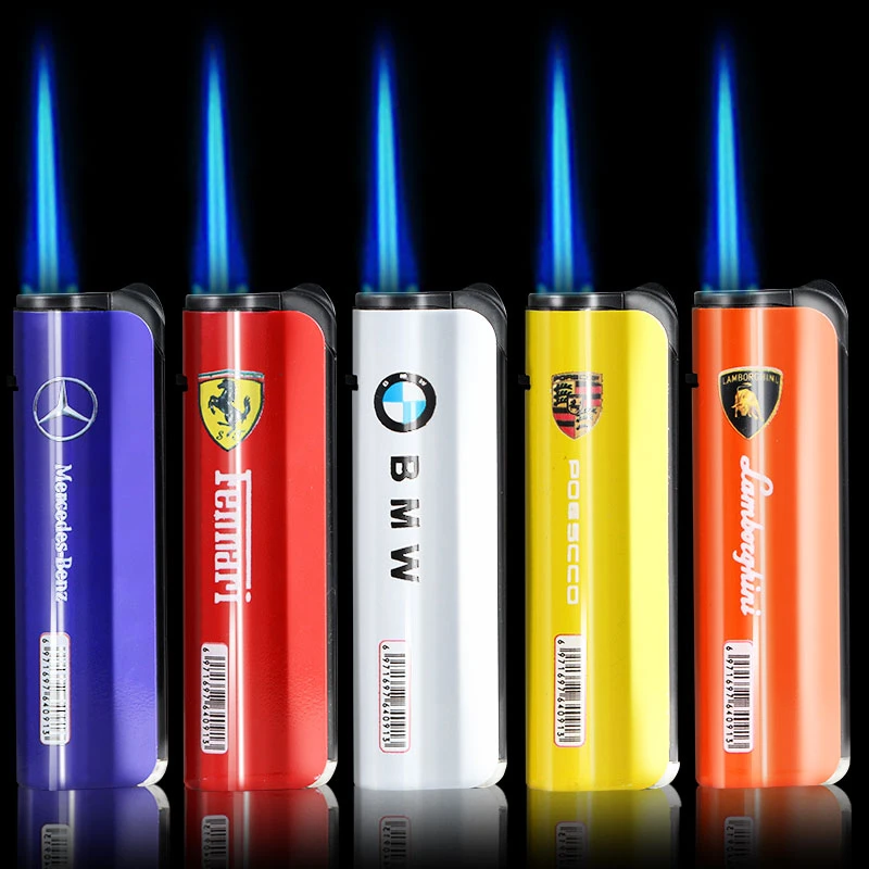 【2024】新款金属防风打火机直冲火蓝焰一次性可充气加厚大容量防爆