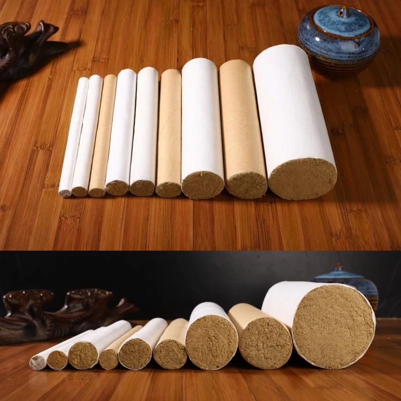 粗艾条艾柱艾绒雷火灸加粗加大  5:1纯艾草制品艾灸温灸器5cm8cm