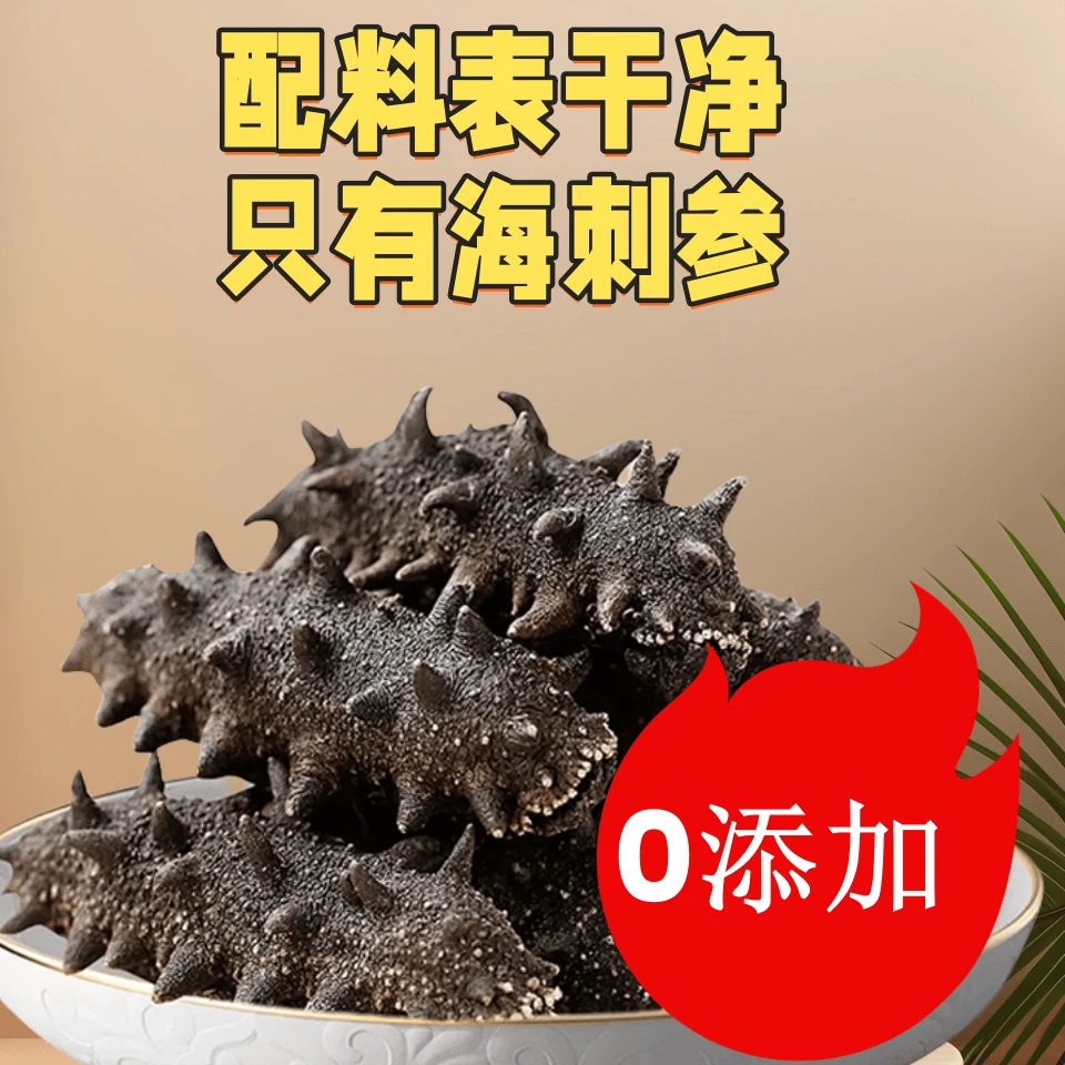 0添加S级国标干参20倍泡发率高档中秋海参礼盒高品质辽刺参送长辈