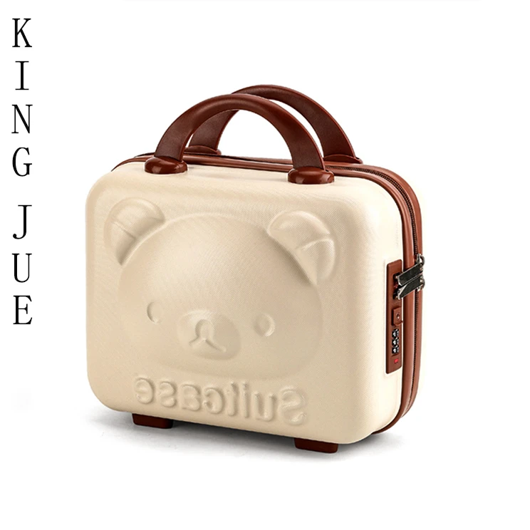 【王爵】手工制作 /迷你手提款米白色拉杆xiang/搭配春夏凉鞋