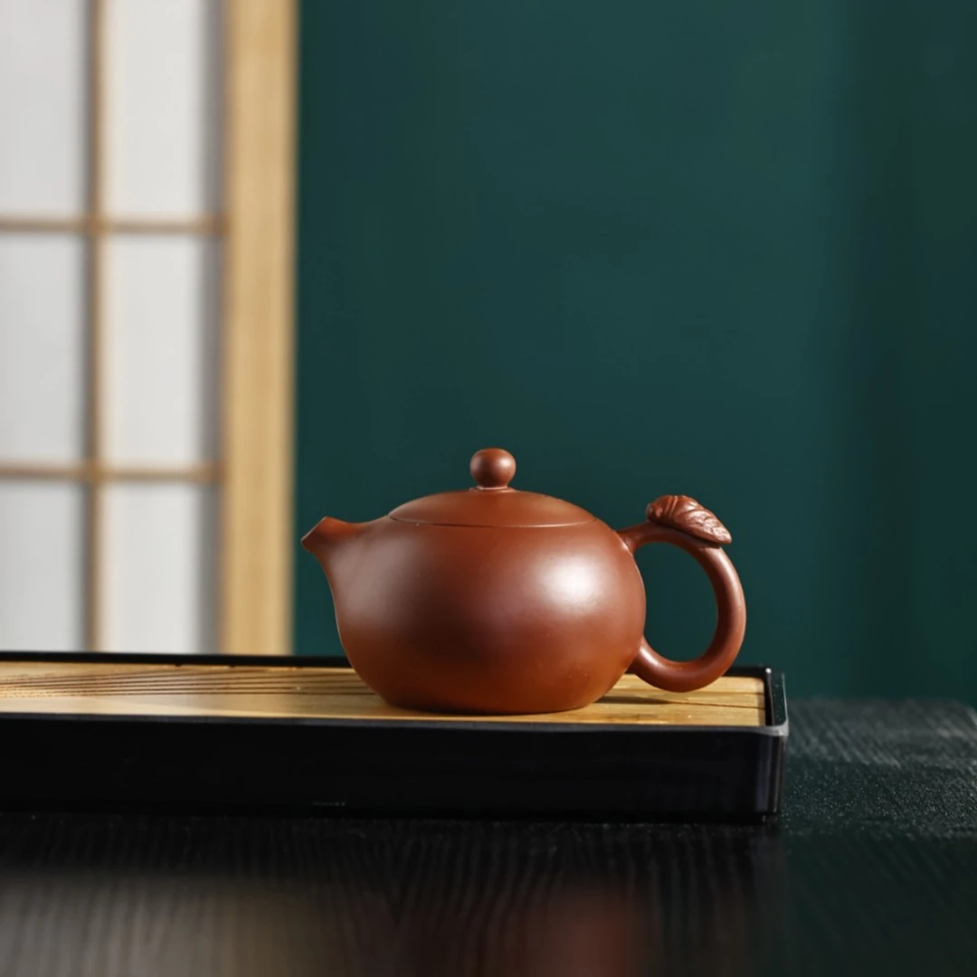 一鸣惊人紫砂壶半手工紫砂壶原矿朱泥紫砂功夫泡茶壶（林永南）