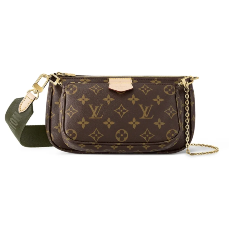 99新 LouisVuitton/路易威登 绿肩带 五合一