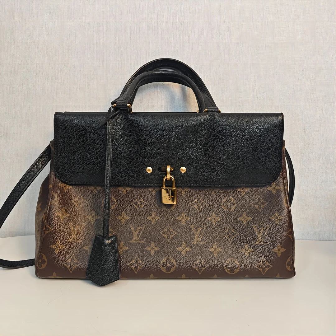95新 LouisVuitton/路易威登 黑拼维纳斯单肩包【5型潮奢】