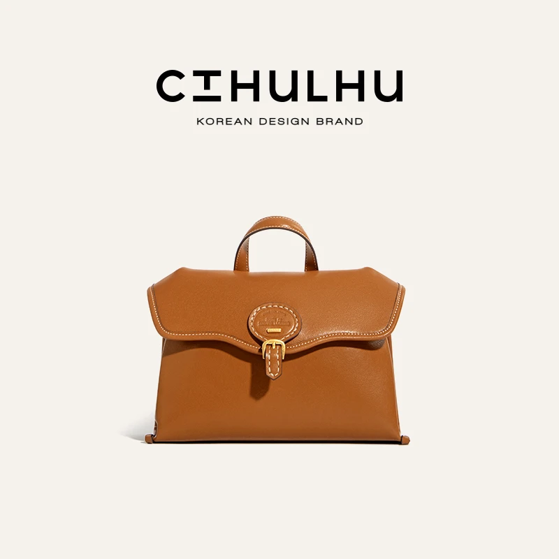 CTHULHU【通勤邮差包】CT411B125韩国小众品牌经典复古百搭包包LL