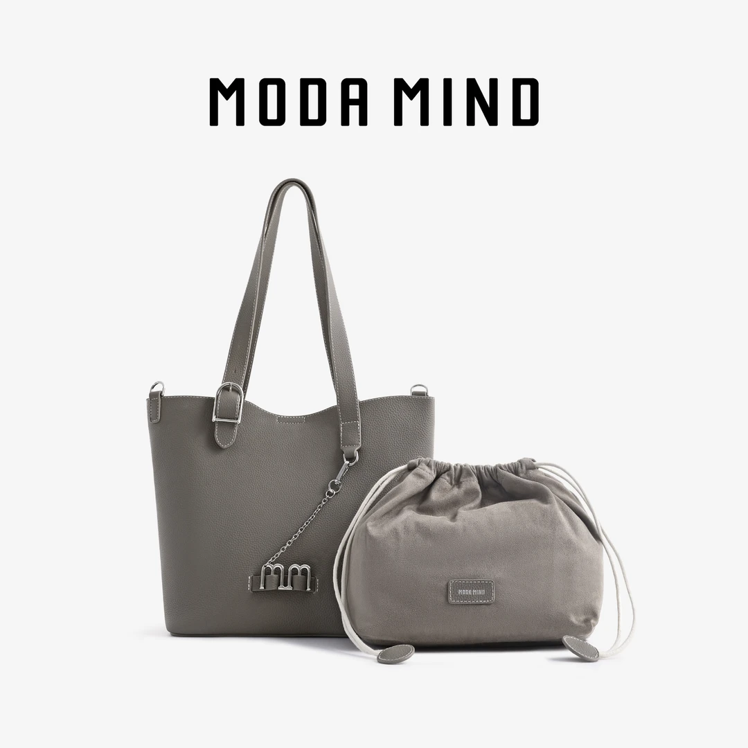 MODA MIND【TOTE BAG】MM309B201单肩水桶包气质高级感时尚女包LL
