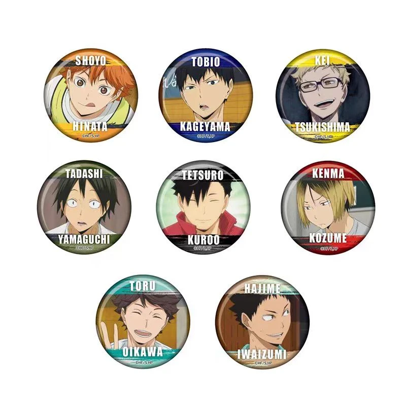 排球少年 百面相吧唧徽章第三弹 盲盒收藏卡代拆