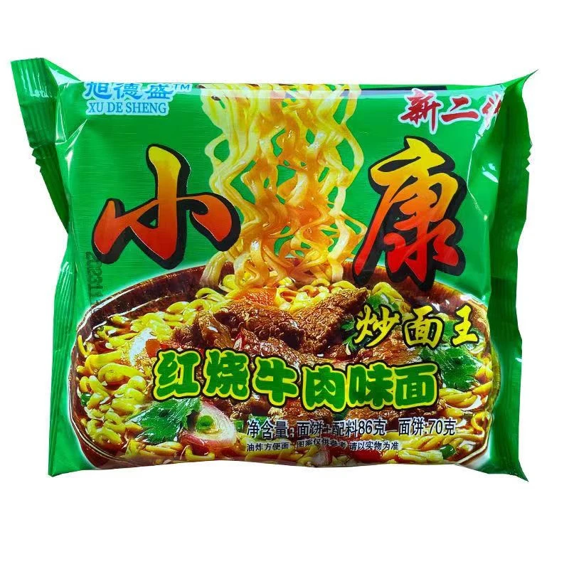 小康红烧牛肉味面第二代小康家庭怀旧方便面火锅面带醋包
