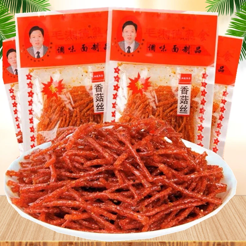 [回忆专属]毛湘德香菇丝辣条片香辣丝8090后怀旧吃货小时候零食