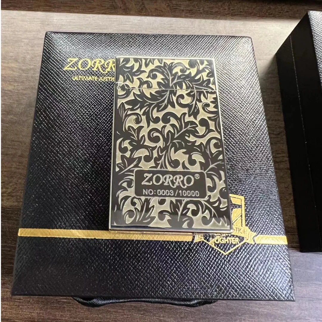 ZORRO佐罗煤油打火机男士朗声552白镍双色康斯坦丁机创意