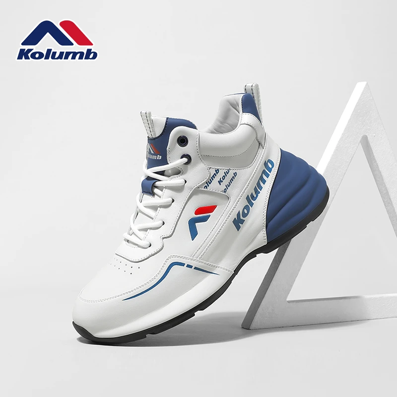 kolumb/哥仑步男鞋2025冬季高帮真皮男士新款时尚休闲运动鞋 1836