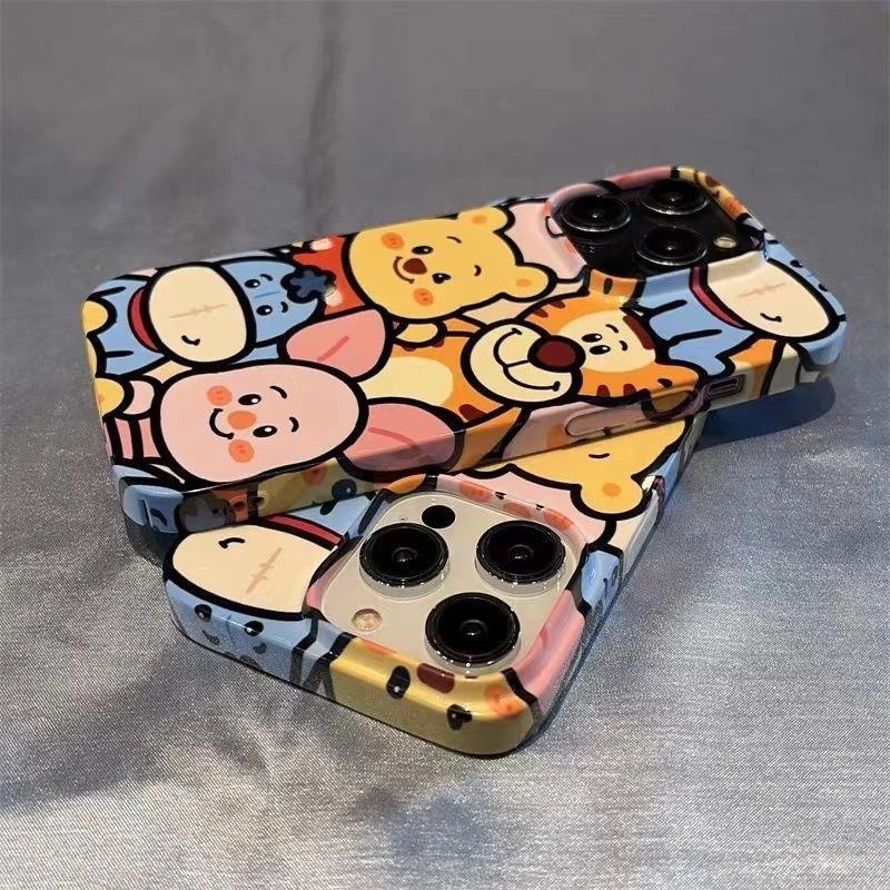 天壳日韩维尼小熊合集iPhone14硬壳手机壳新款女iPhone14ProMax13