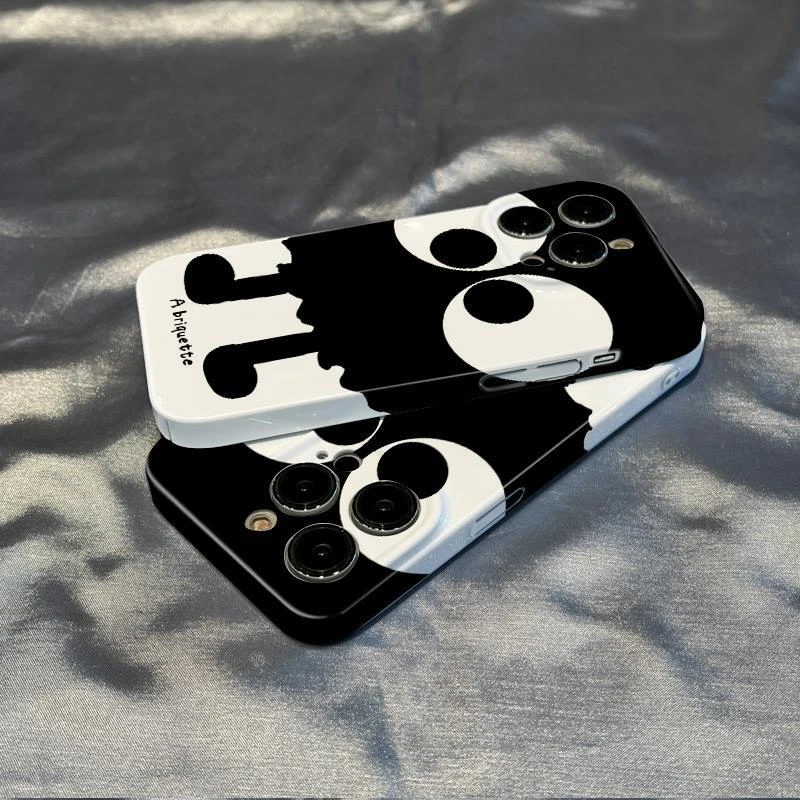 天壳【苹果华为OPPOvivo小米】手机壳大眼煤球iPhone13菲林壳ins手