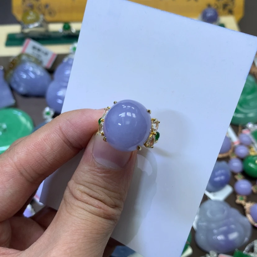 【闪购商品】翡翠颈饰18K金镶嵌近***户