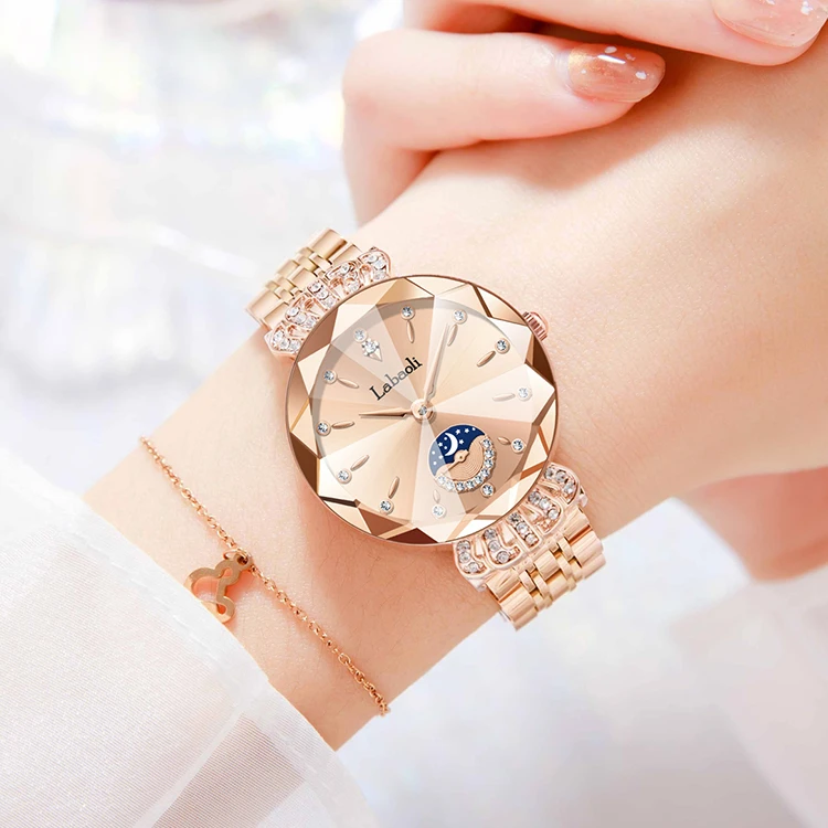 2025新款皇冠设计轻奢气质女表百搭时尚日月星辰女士腕表-小吉