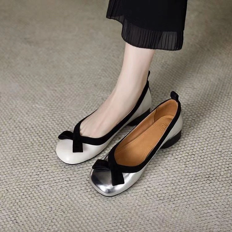 白色平底鞋单鞋孕妇鞋一脚蹬软底防滑胖mm鞋宽胖脚大码大码女鞋