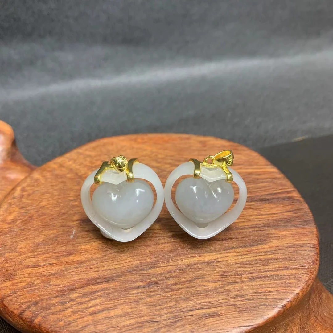 和田玉转心佩吊坠、时尚经典气质百搭611071#多样性发其一顺丰包邮