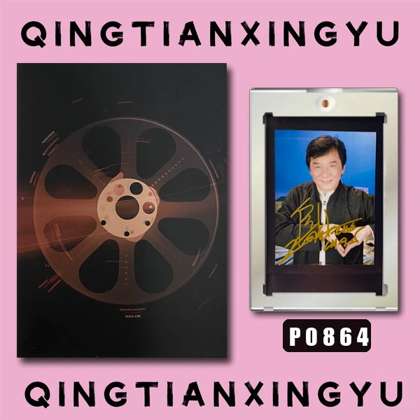 P0864【成龙】正品拍立得照片 黑边