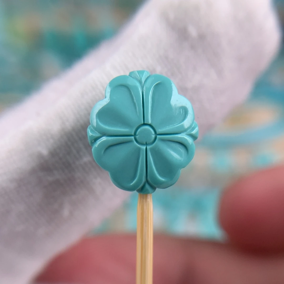 绿松石四叶草背云未镶嵌