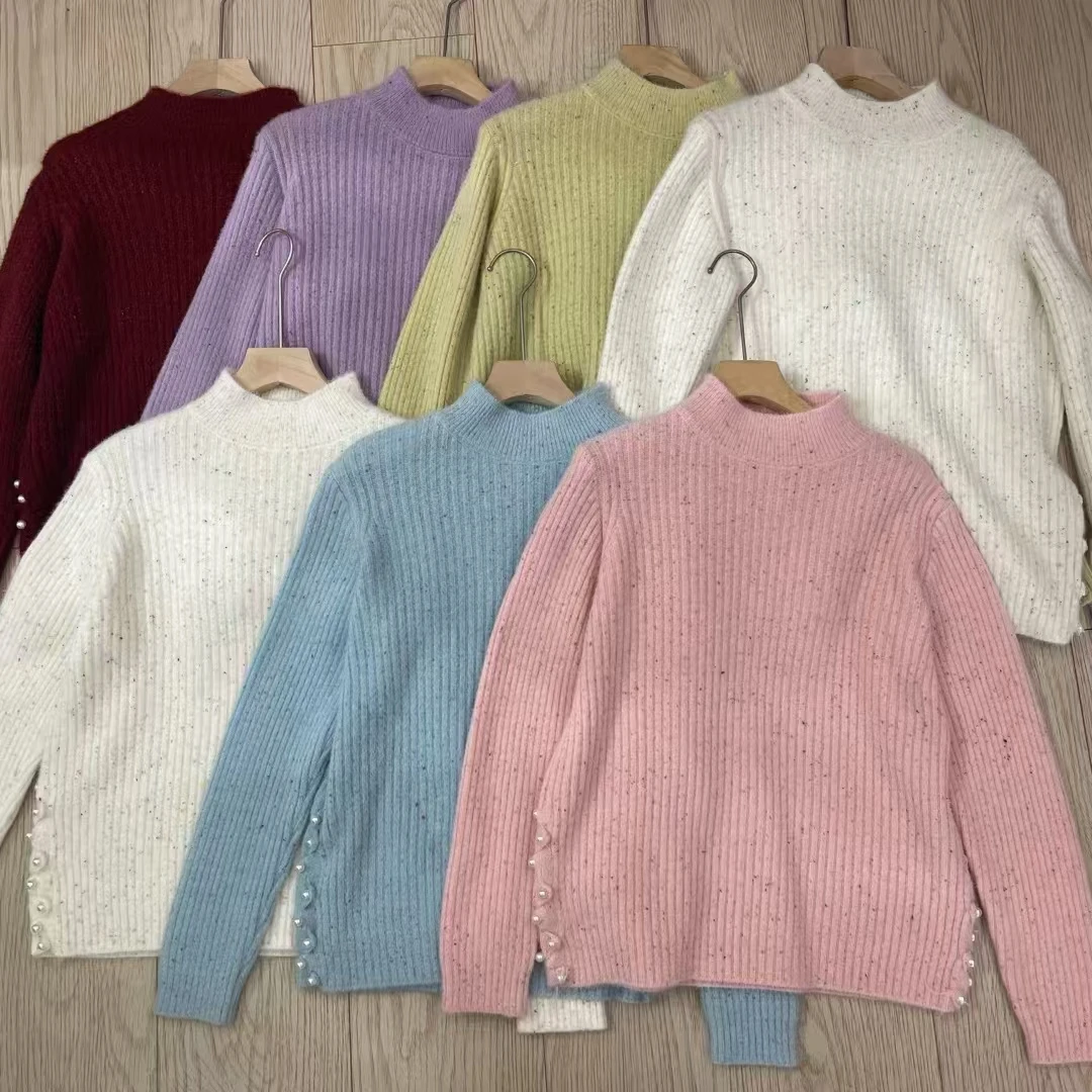 801-850  贴字  针织衫女秋冬显瘦毛衣外穿韩版百搭休闲