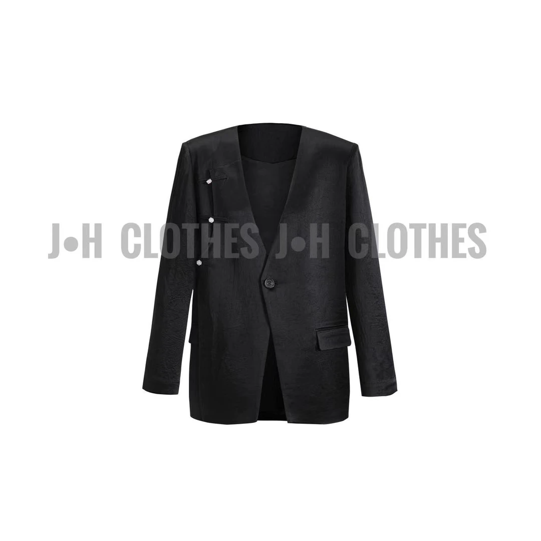 国风轻奢高级感西装外套气质减龄休闲宽松女士