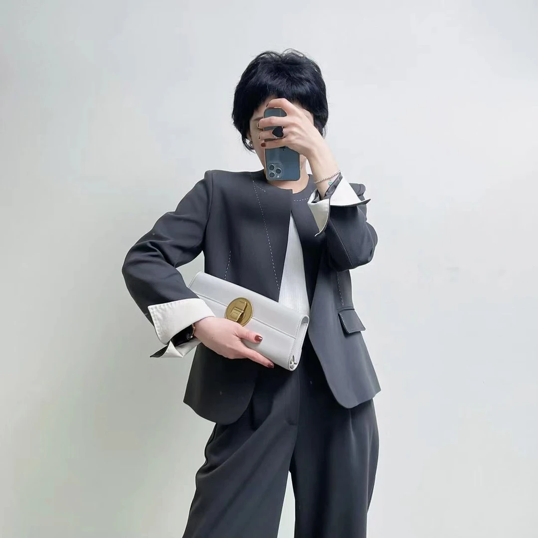 王景汇专属高级感高端上衣奢华英式短款百搭外套女