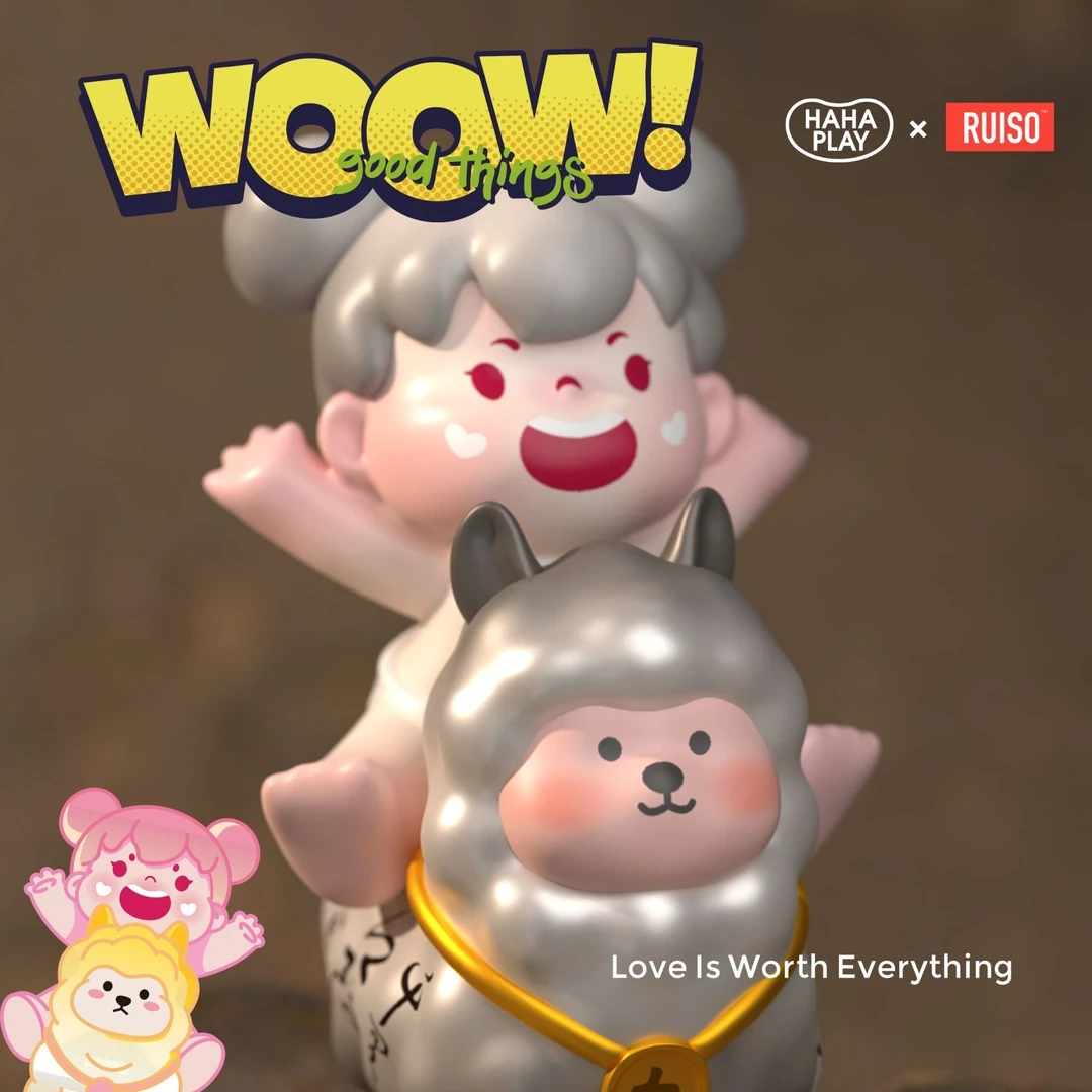 【拆盒】Woow哇嗷小玩伴的欢乐出游系列萌粒盲盒潮玩手办