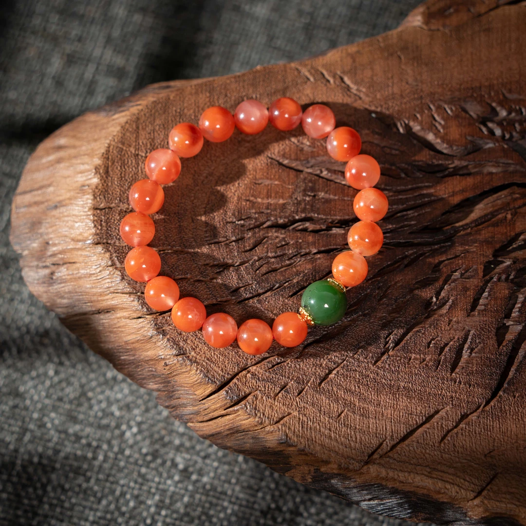 9mm川料南红单圈手串【多样性发一】HS9809850088