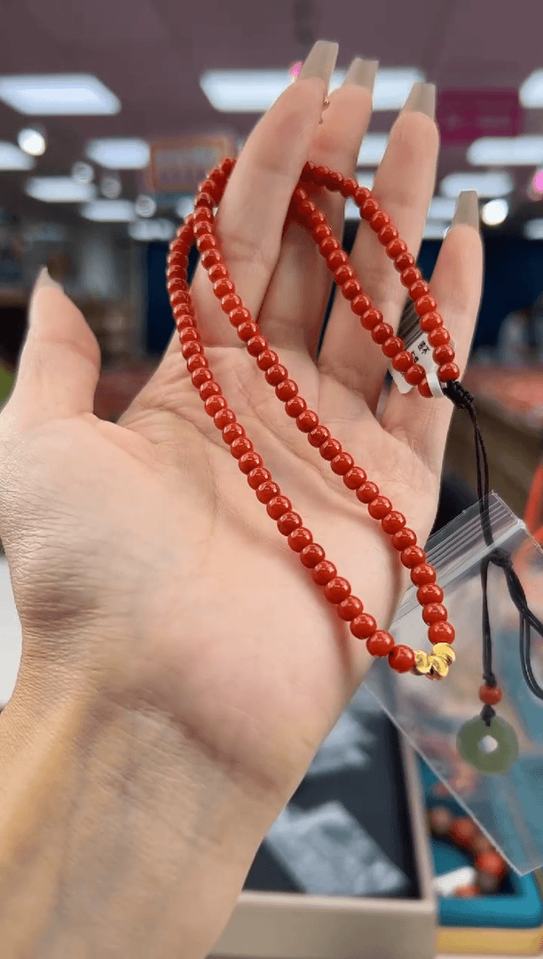 【闪购商品】南红玛瑙项链足金镶嵌7.18-（多样式）