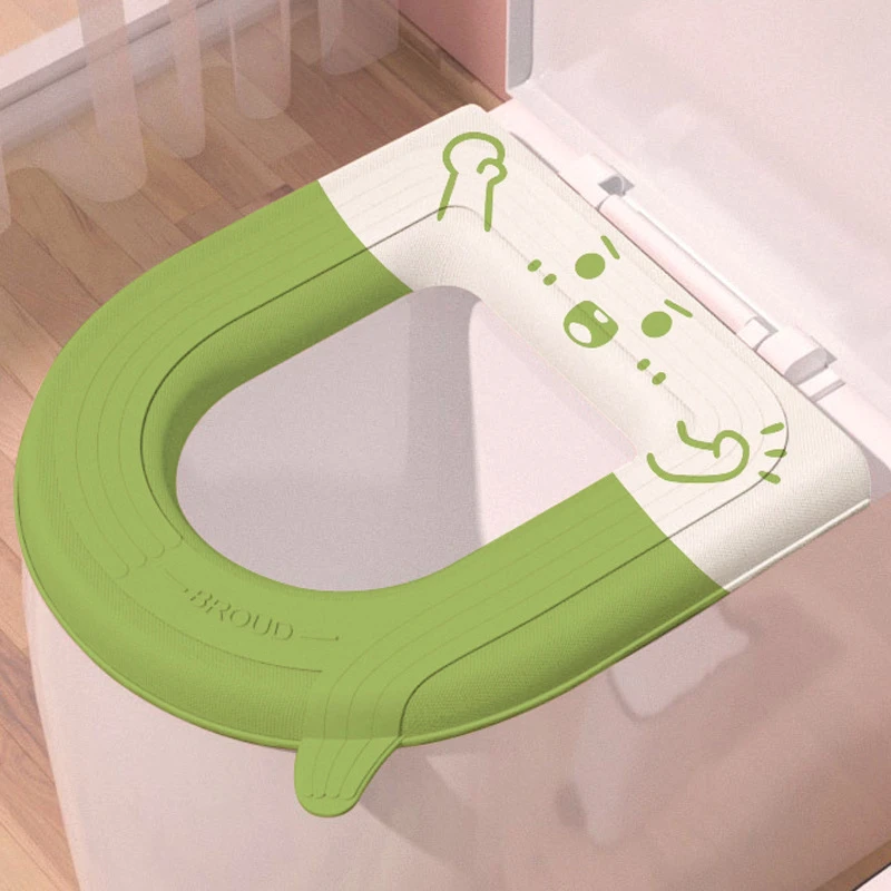 马桶垫坐垫防水四季通用坐便垫冬季保暖粘贴式免洗可擦马桶坐便圈