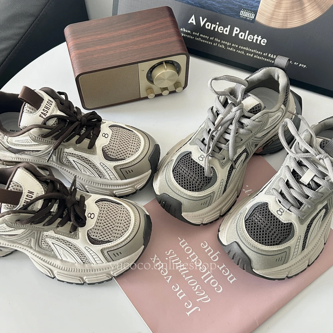 【23姑娘】英伦2.0~四季款单里加棉时尚新款运动老爹鞋保暖搭子