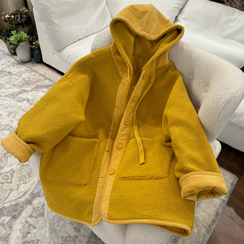 ZUOXIAOQI*雪松毛毛棉服（衣长82/胸围142）