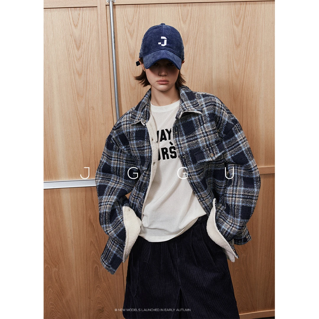 JGGU晶咕黑标造型点睛复古水洗灯芯绒面料刺绣J街头时髦棒球帽