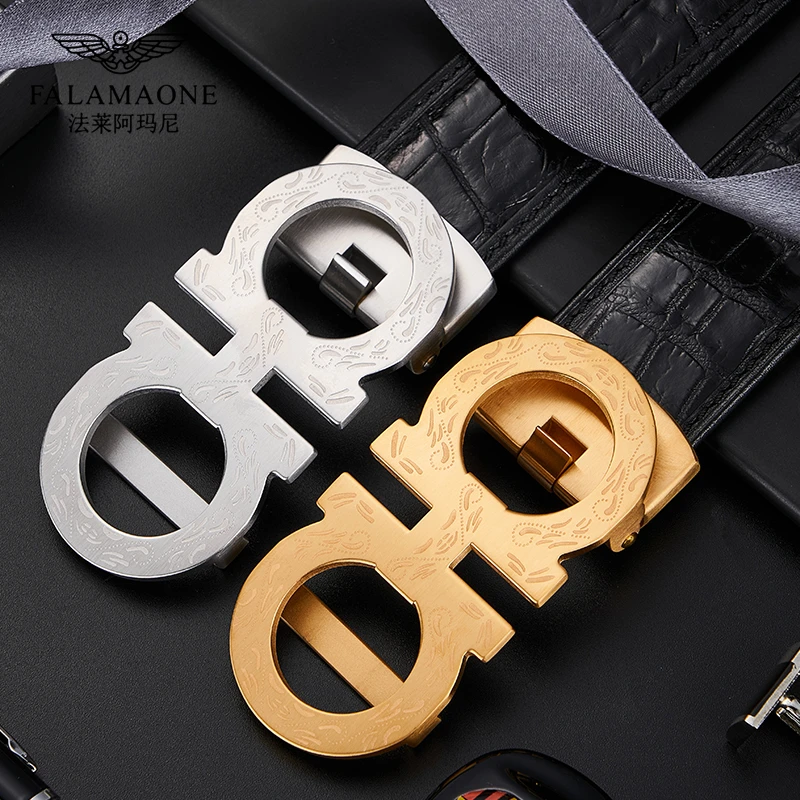 法莱阿玛尼男士皮带鳄鱼皮高档腰带男奢侈品休闲商务2024新款送礼