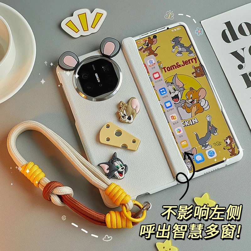 适用华为matex5手机壳新款X3X5可爱卡通超薄折叠屏全包防摔保护套