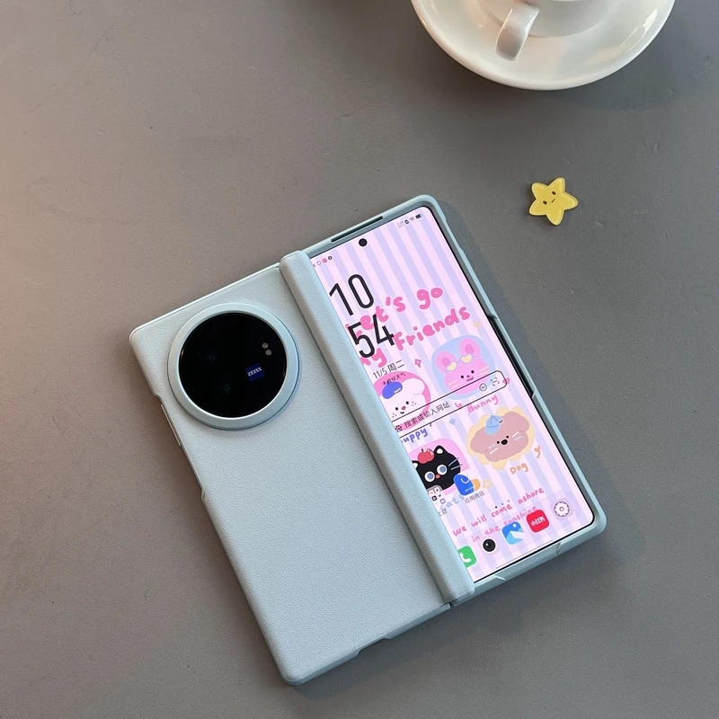 适用vivoxfold3手机壳Pro新款华为matex5彩色壳膜一体全包保护壳