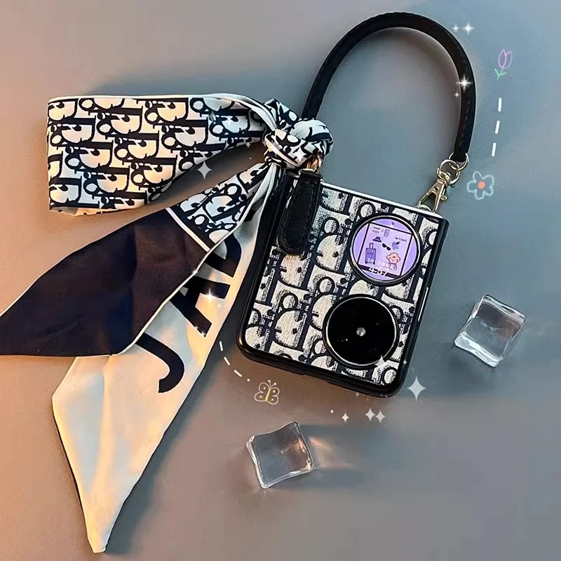 适用华为pocket2手机壳p50pocket新款大牌风防摔折叠屏手提保护壳