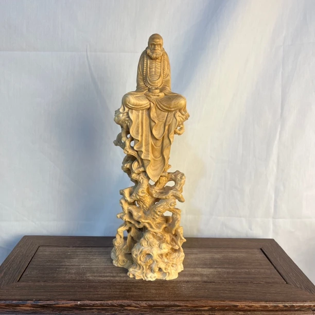 小叶黄杨木雕非遗工艺品客厅办公桌客厅玄关文玩摆件