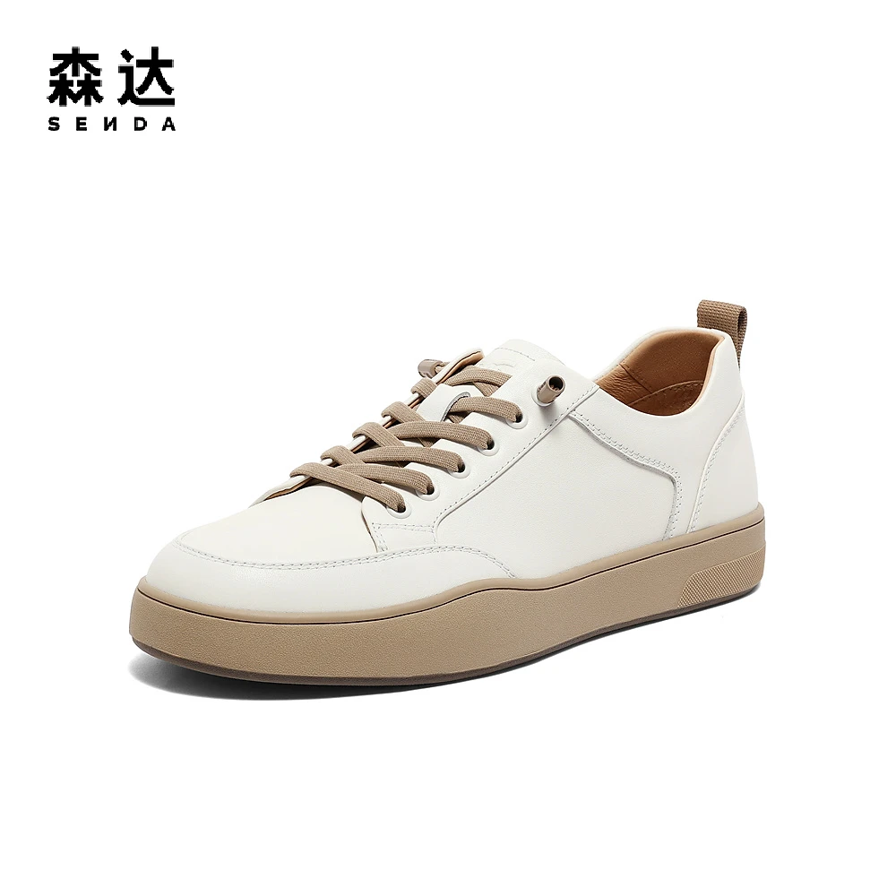 森达时尚板鞋男秋新商场同款潮流户外平底百搭休闲鞋44ZK1CM3