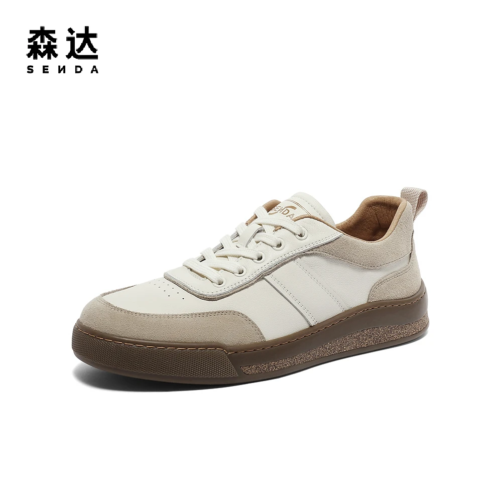 森达时尚德训鞋男秋季新款舒适日常休闲低帮户外板鞋ZY808CM3