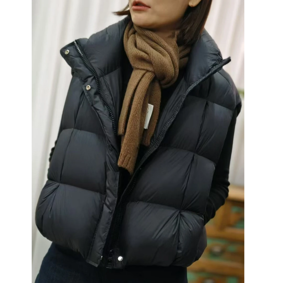 HALUNGLE/海伦格丽  YR813  时尚休闲秋冬欧风羽绒马甲