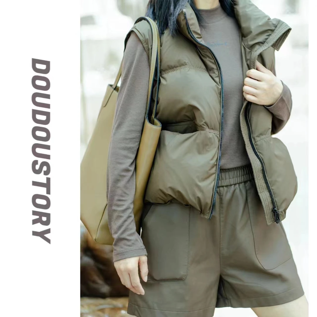 HALUNGLE/海伦格丽    DYR03   宽松立领冬款羽绒马甲