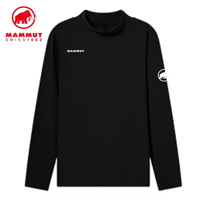 Mammut/猛犸象打底衫男 秋冬新款户外休闲半高领亲肤保暖长袖卫衣